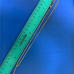 Silver Chain Necklace with crystal zirconia